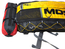 Race Stuff Sac shown attached to a WAA Ultra-Bag, one of the most popular MDS rucksacks.