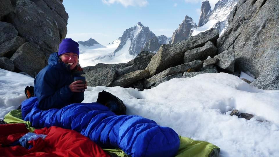 A bivvy in the Vallee Blanche A bivvy in the Vallee Blanche