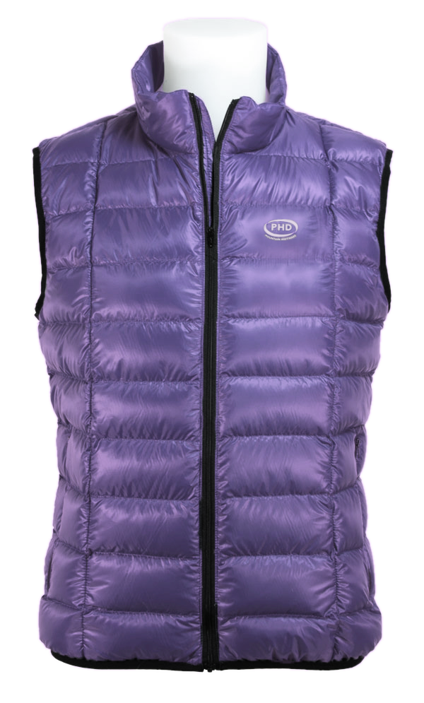 Wafer Down Vest in purple Ultrashell Wafer Down Vest in purple Ultrashell