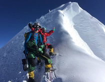 Rob Lucas, Everest, Xero 'K Series' Suit (with Dorje Gyalzen Sherpa). Photo: Kenton Cool.