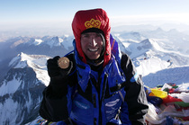 Xero Wind Suit on Everest Summit with Kenton Cool