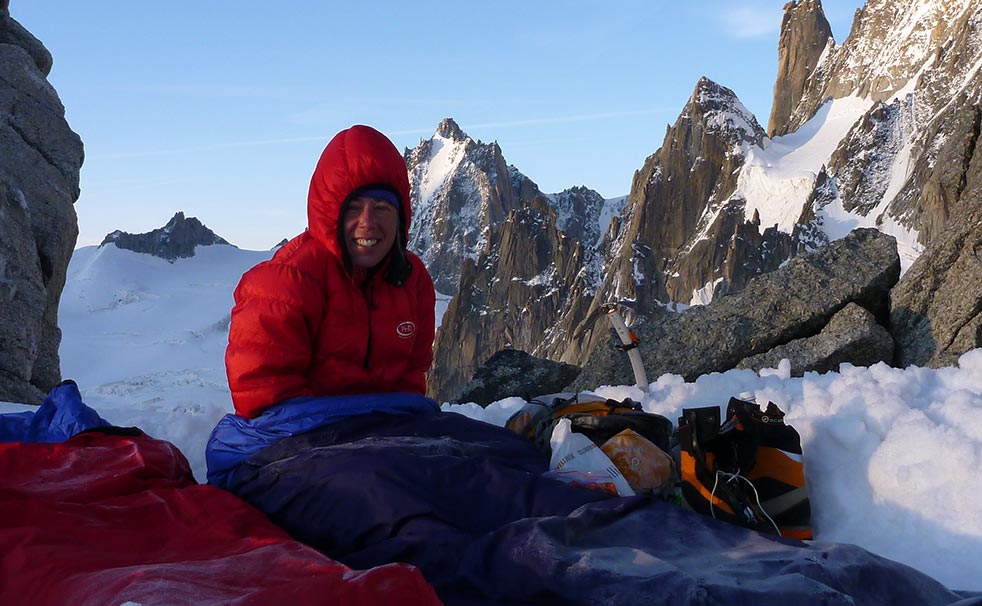A bivvy in the Vallee Blanche (photo: Ron Walker) A bivvy in the Vallee Blanche (photo: Ron Walker)