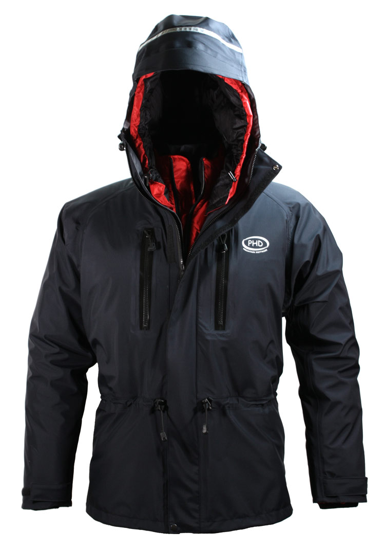 Alpamayo Waterproof Jacket - shown over a down jacket Alpamayo Waterproof Jacket - shown over a down jacket