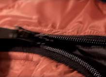 Sleeping bag zips