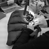 Being sewn by expert machinists in our Manchester (UK) factory