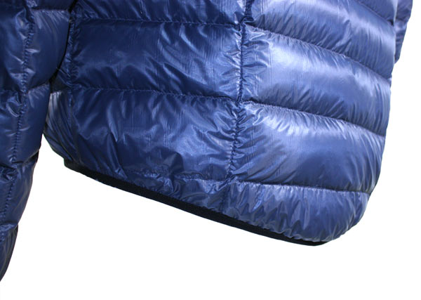 Wafer Down Jacket, showing drop-tail Wafer Down Jacket, showing drop-tail