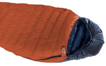 In Burnt Orange Ultrashell fabric. Detail of short side zip (full zip optional)