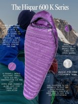 Hispar 600 Down Sleeping Bag: K Series