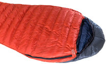Hispar Overbag K Series, detail showing short side zip. Full zip available as option.