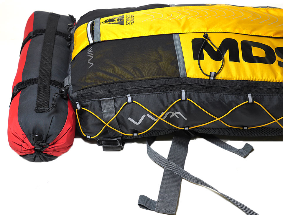 Race Stuff Sac shown attached to a WAA Ultra-Bag, one of the most popular MDS rucksacks. Race Stuff Sac shown attached to a WAA Ultra-Bag, one of the most popular MDS rucksacks.