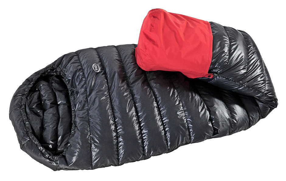 Minimus Degree 100 Down Sleeping bag with optional waterproof foot cover Minimus Degree 100 Down Sleeping bag with optional waterproof foot cover