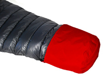 Minimus Degree 100 Down Sleeping bag with optional waterproof foot cover