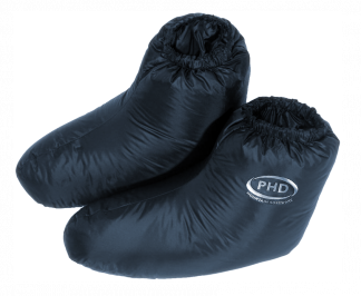 M.Degree Down Overbag (in red) Black bag not included. Minimus down socks