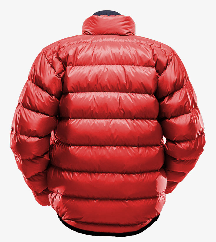 Rear view - in Red Ultrashell fabric Rear view - in Red Ultrashell fabric