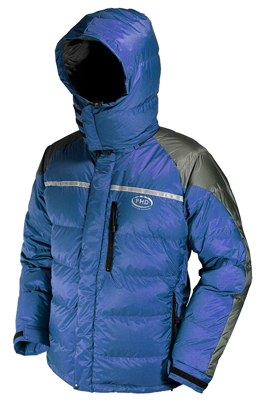 Rondoy Down Jacket - Steel blue and grey Rondoy Down Jacket - Steel blue and grey