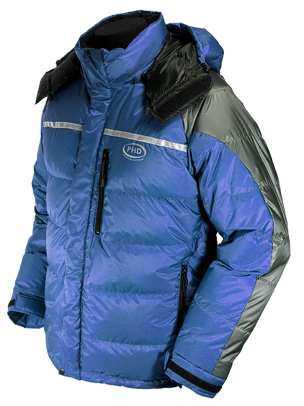 Rondoy Down Jacket - Steel blue and grey Rondoy Down Jacket - Steel blue and grey