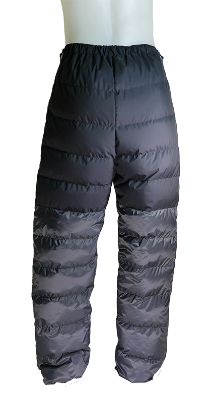 Rondoy Down Trousers - rear showing reinforced bum Rondoy Down Trousers - rear showing reinforced bum