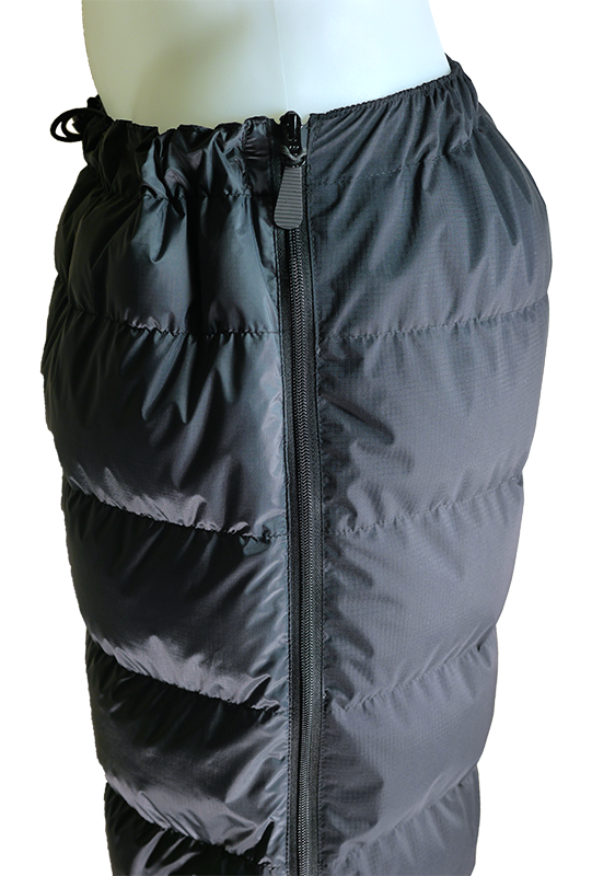 Rondoy Down Trousers showing side zips Rondoy Down Trousers showing side zips