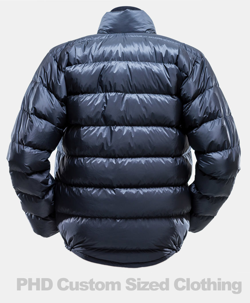 Ultra Down Jacket - rear view (Charcoal colour) Ultra Down Jacket - rear view (Charcoal colour)