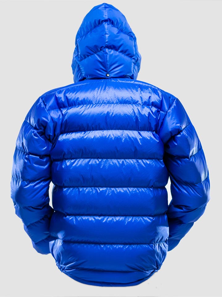 In Blue Ultrashell, showing drop tail back (stud-on hood optional) In Blue Ultrashell, showing drop tail back (stud-on hood optional)