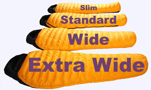Extra long down sleeping bag Clearance