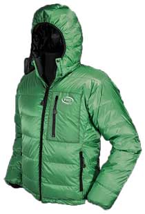Snowline bivvy bag with optional cowl cover Ultra down jacket