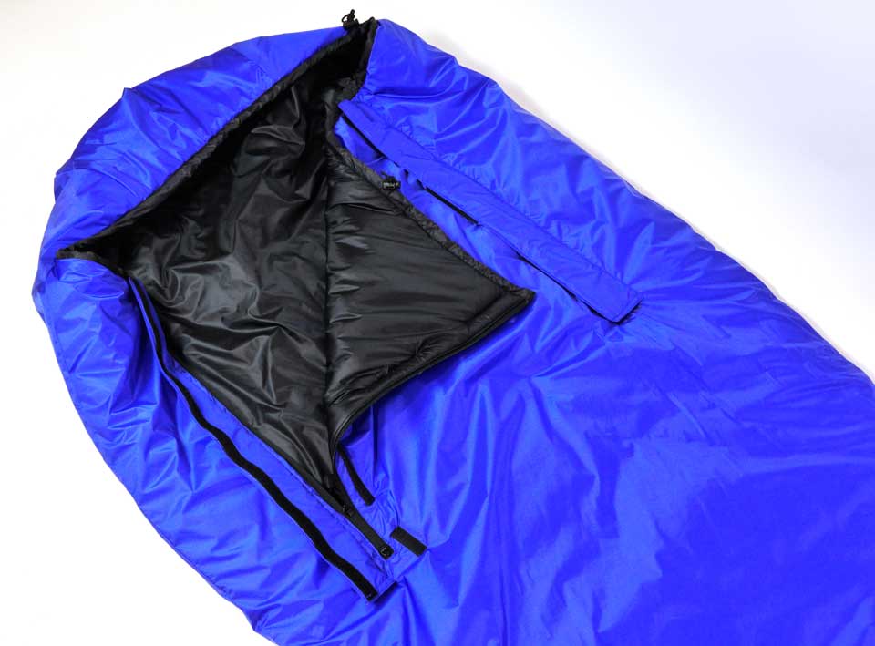 Zeta Synthetic Bivvy Sleeping Bag with twin front zips Zeta Synthetic Bivvy Sleeping Bag with twin front zips